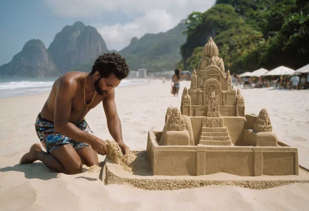Davis Saroni l&rsquo;artiste qui transforme les plages de Rio de Janeiro en galerie de sculptures sur sable